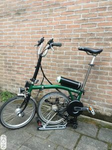 Brompton ombouwen tot elektrische fiets FON Auke Tweewielers