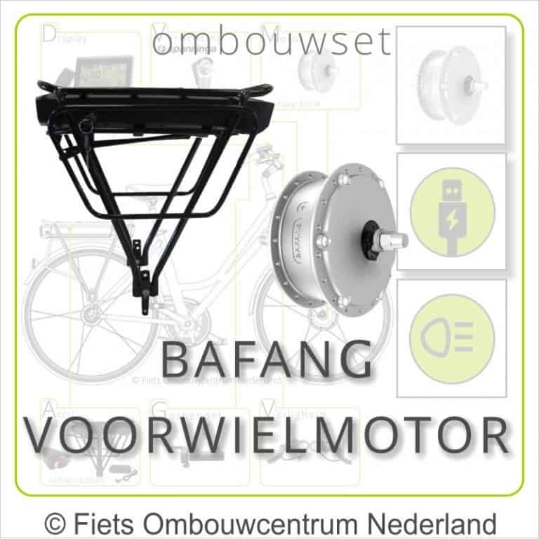 Ombouwset met 250W Bafang Voorwielmotor Drageraccu Bafang overzicht 01